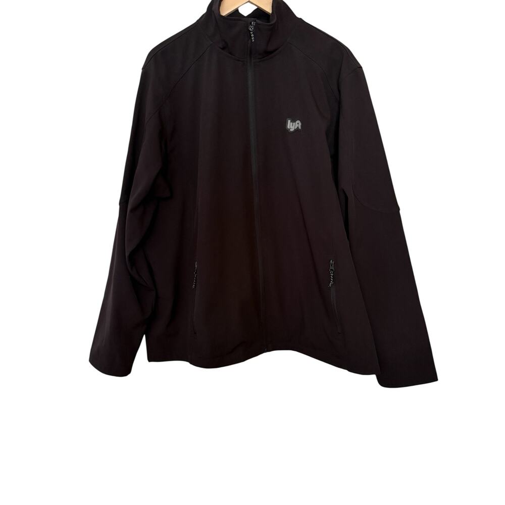 Lyft Black Zip Jacket 1K Driver Patch XL Full Zip Tech Workwear Coat - Picture 7 of 7